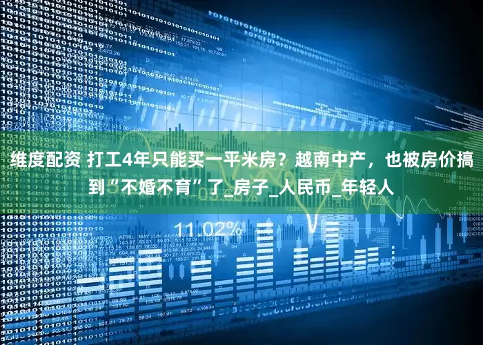维度配资 打工4年只能买一平米房？越南中产，也被房价搞到“不婚不育”了_房子_人民币_年轻人
